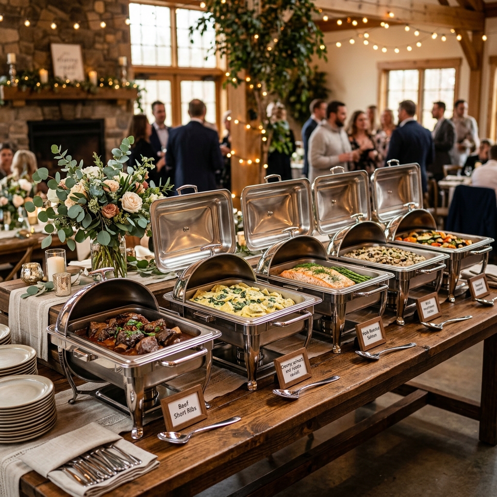 Sky Grills Buffet Catering Setup